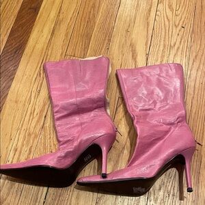 Aldo Fuchsia Heeled Boots